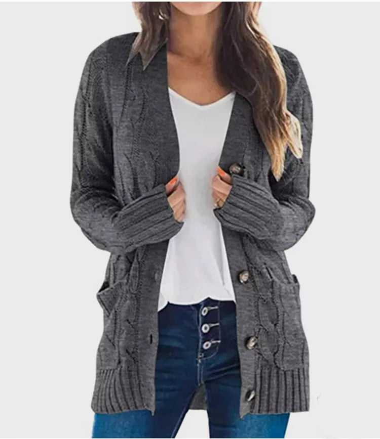 AutumnChic – Women’s Midi Length Knit Sweater
