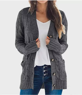AutumnChic – Women’s Midi Length Knit Sweater