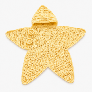 LittleLuna – Hooded Crochet Baby Comfort Blanket
