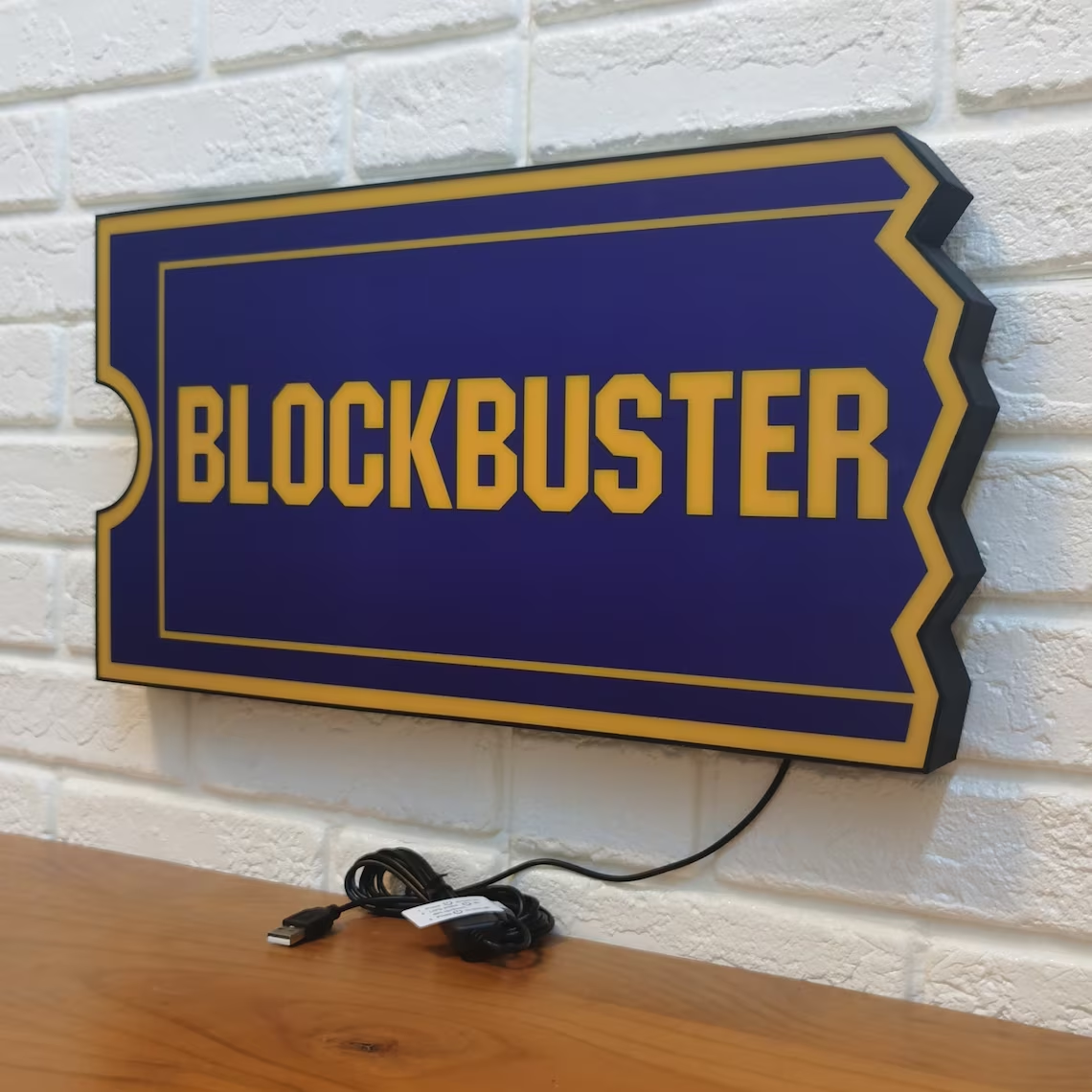 Blockbuster Video Sign LED Lightbox