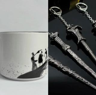 InkCharm – Hand-Drawn Peverell Brothers Mug