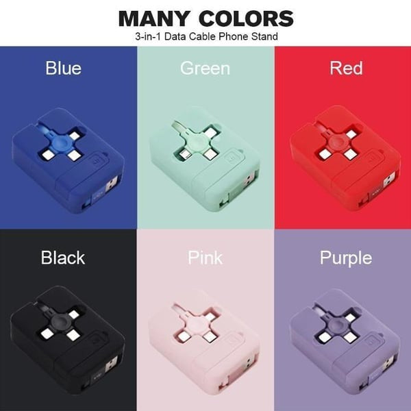 3 in 1 USB Fast Cable Phone Stand marnetic
