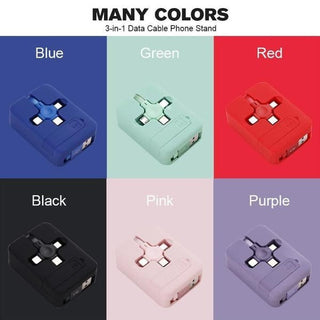 3 in 1 USB Fast Cable Phone Stand marnetic