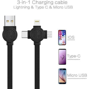3 in 1 USB Fast Cable Phone Stand