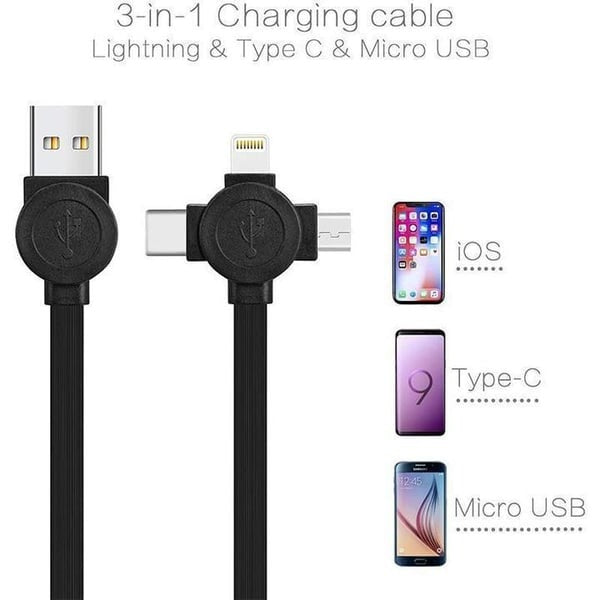 3 in 1 USB Fast Cable Phone Stand
