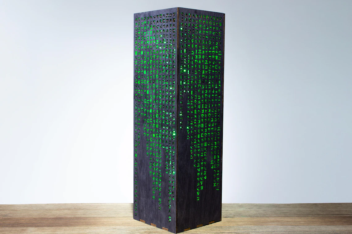 CodeStream – Matrix-Inspired LED Lamp