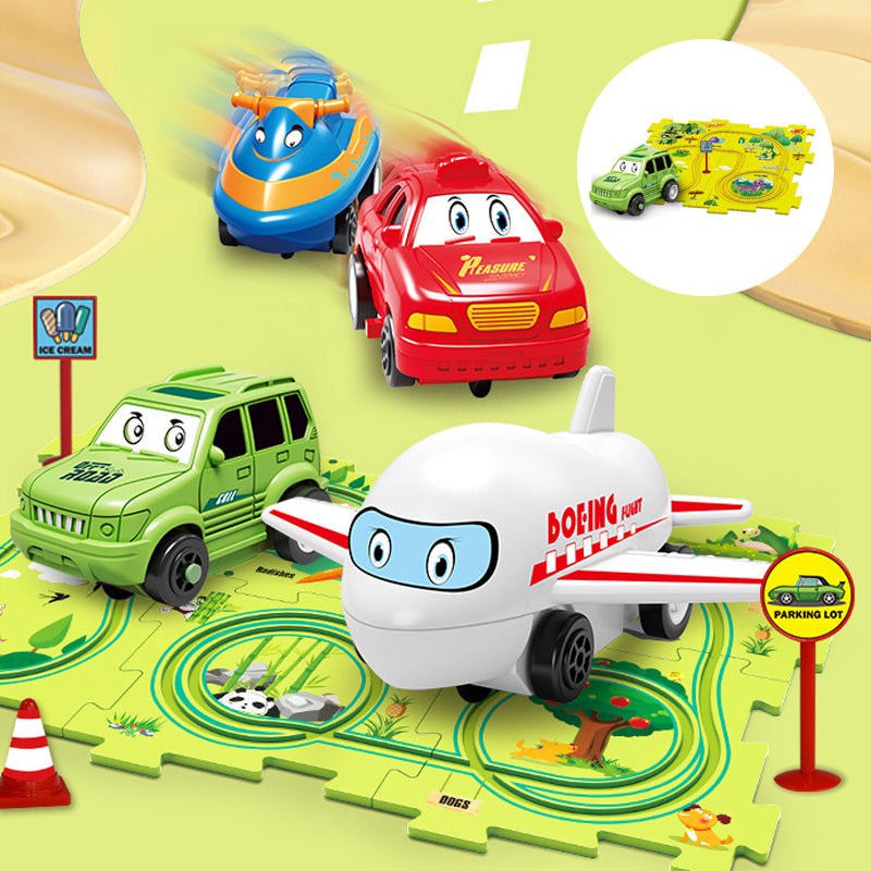 TurboTrail - DIY Educational Track Car Set for Kids
