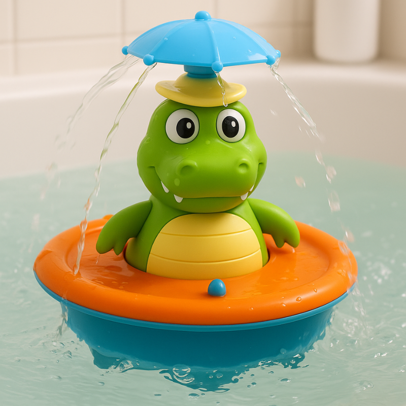 FroggoSpin - Interactive Light-Up Bath Sprayer