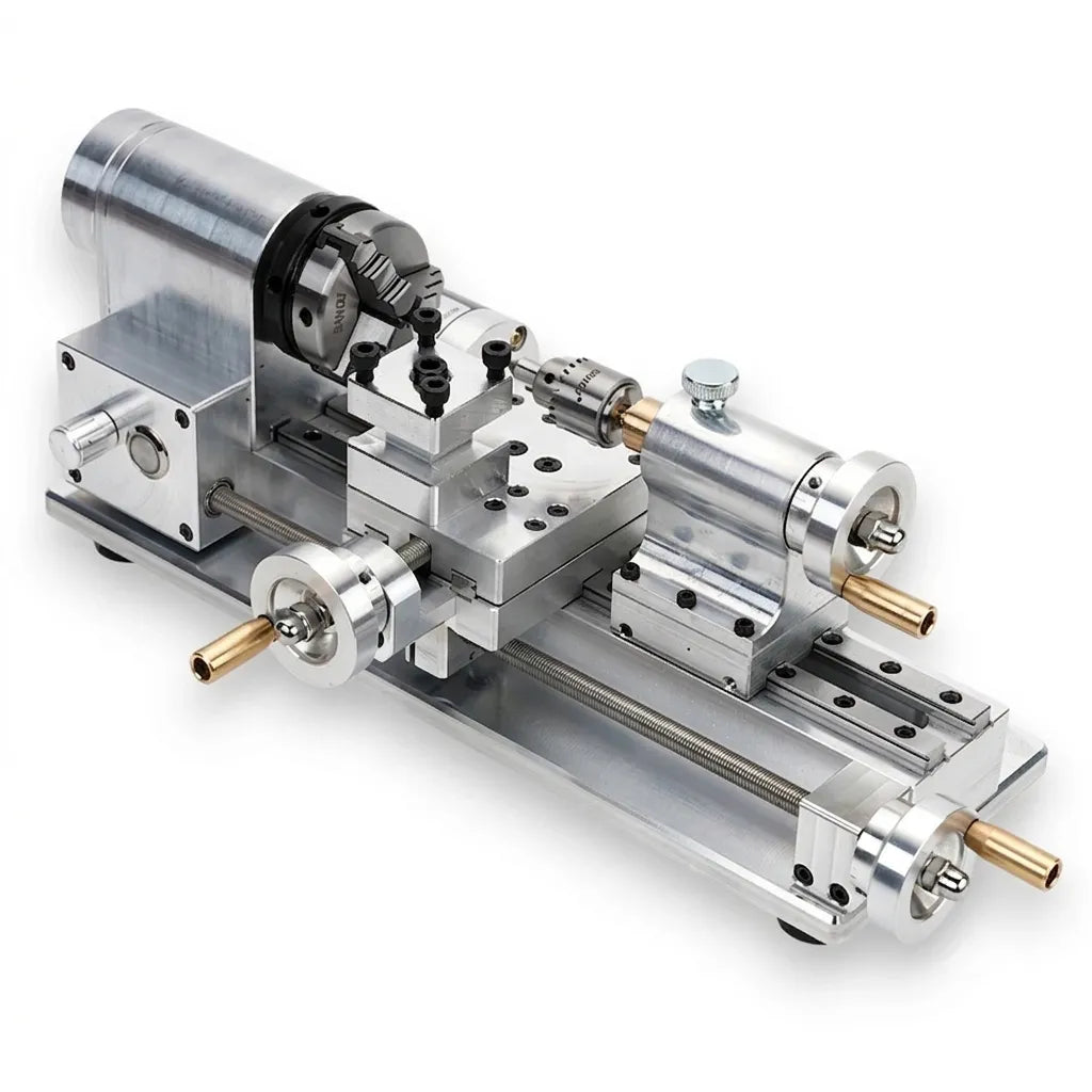 MetalForge – Precision 80W Mini Benchtop Metal Lathe