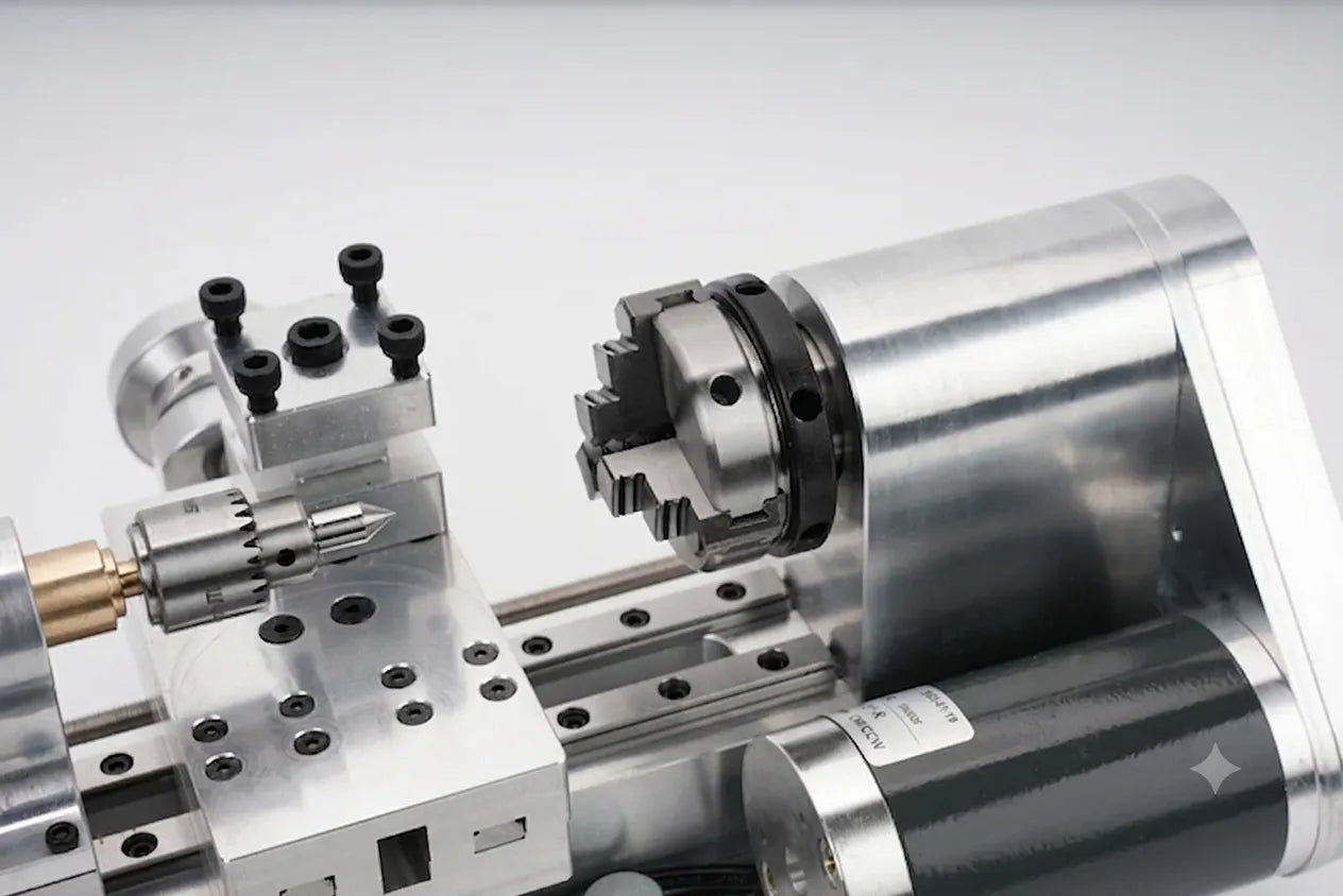 MetalForge – Precision 80W Mini Benchtop Metal Lathe