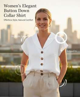 LuxeForm – Stylish Women’s Collar Shirt