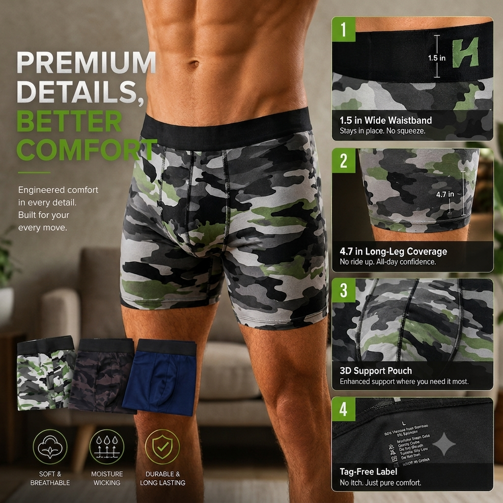 FreshFlex – Moisture Free Comfort Boxer Briefs