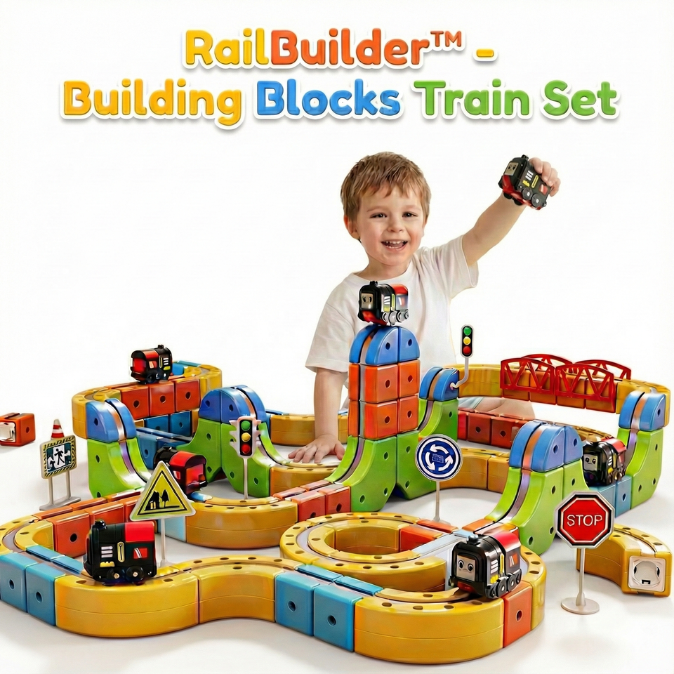 Minkels Rails Mini Rails - Imaginative Train Builder Kit