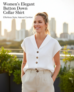 LuxeForm – Stylish Women’s Collar Shirt