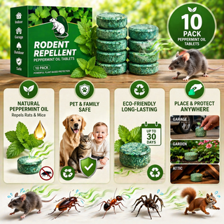 Natural Peppermint Rodent Repellent Tablets