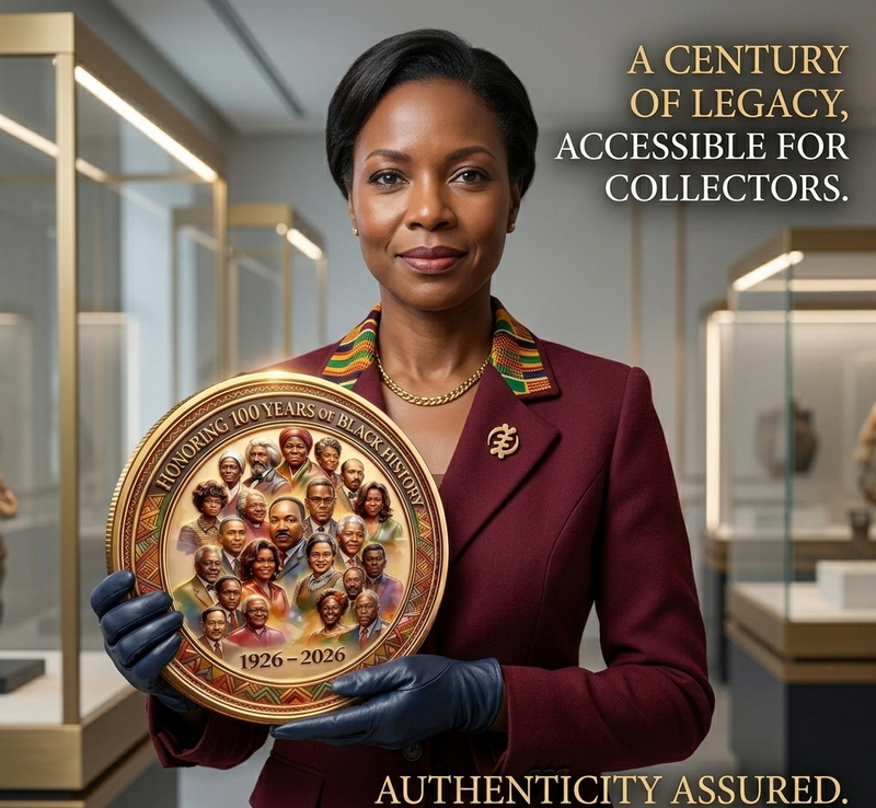 HonorRoots – Black History Month 100-Year Anniversary Coin