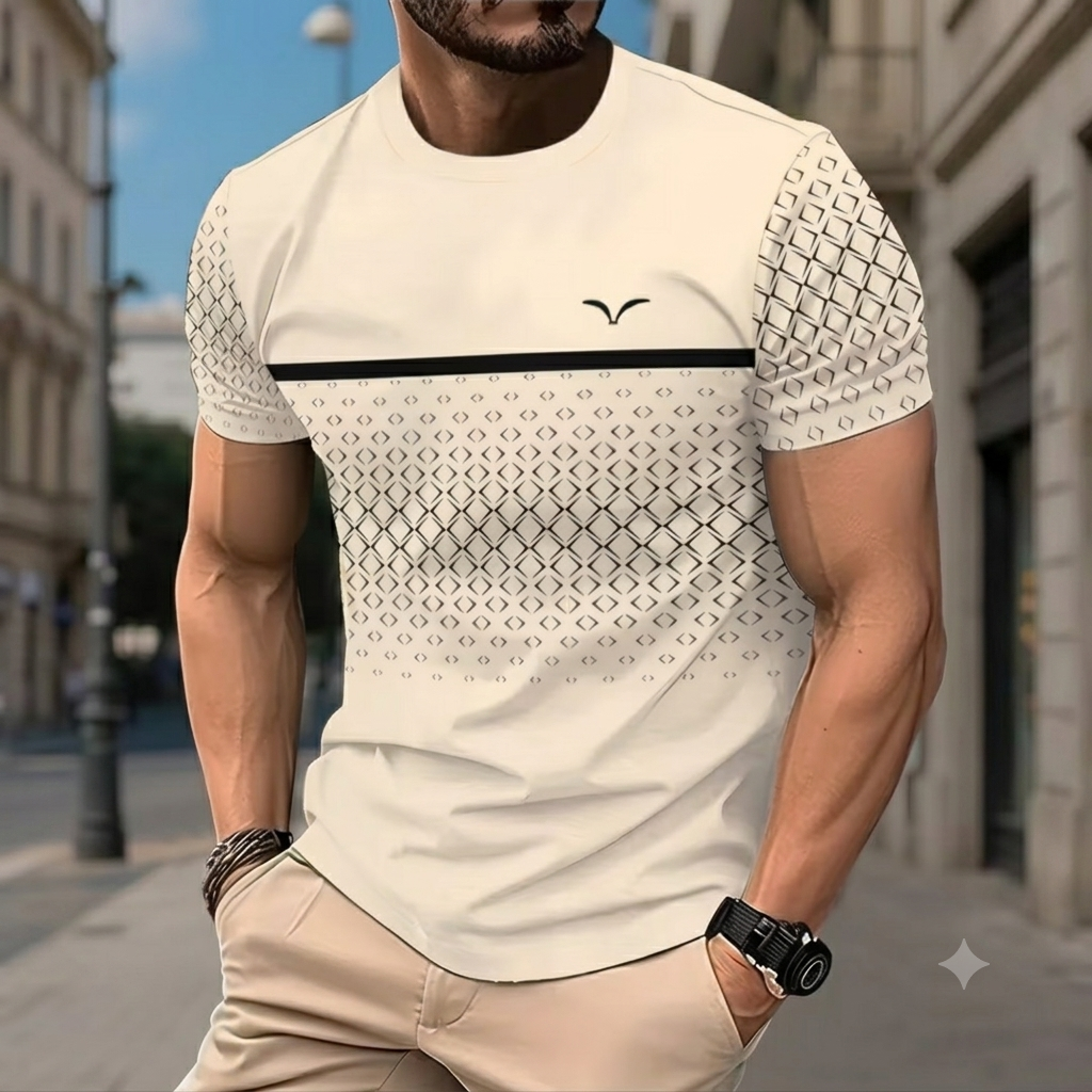 UrbanShade – Gradient Stripe T-Shirt Set