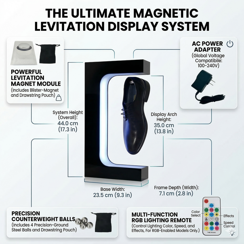 AetherSpin - Magnetic Display Stand
