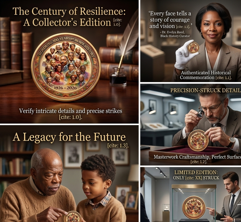 HonorRoots – Black History Month 100-Year Anniversary Coin