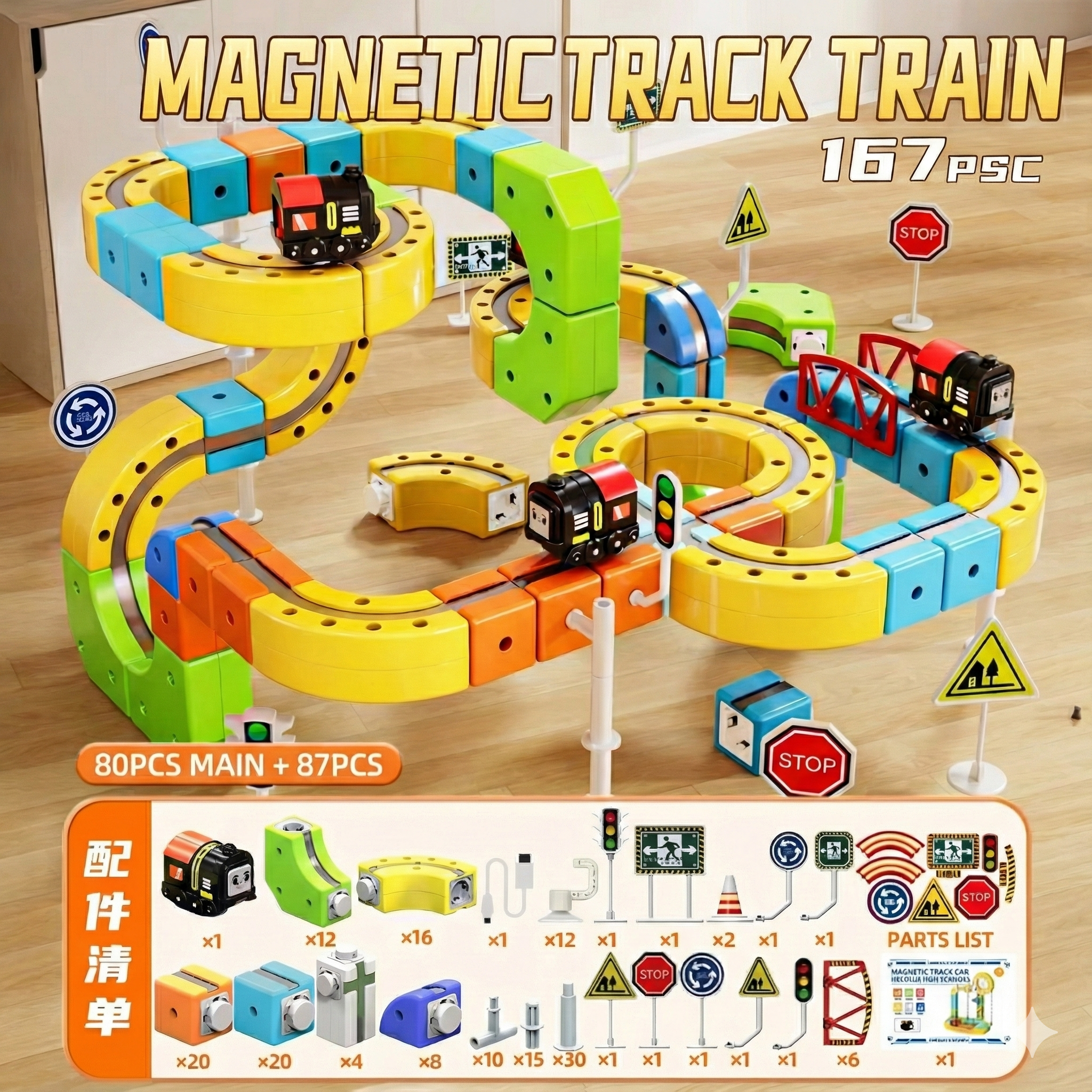 Mini Rails - Imaginative Train Builder Kit