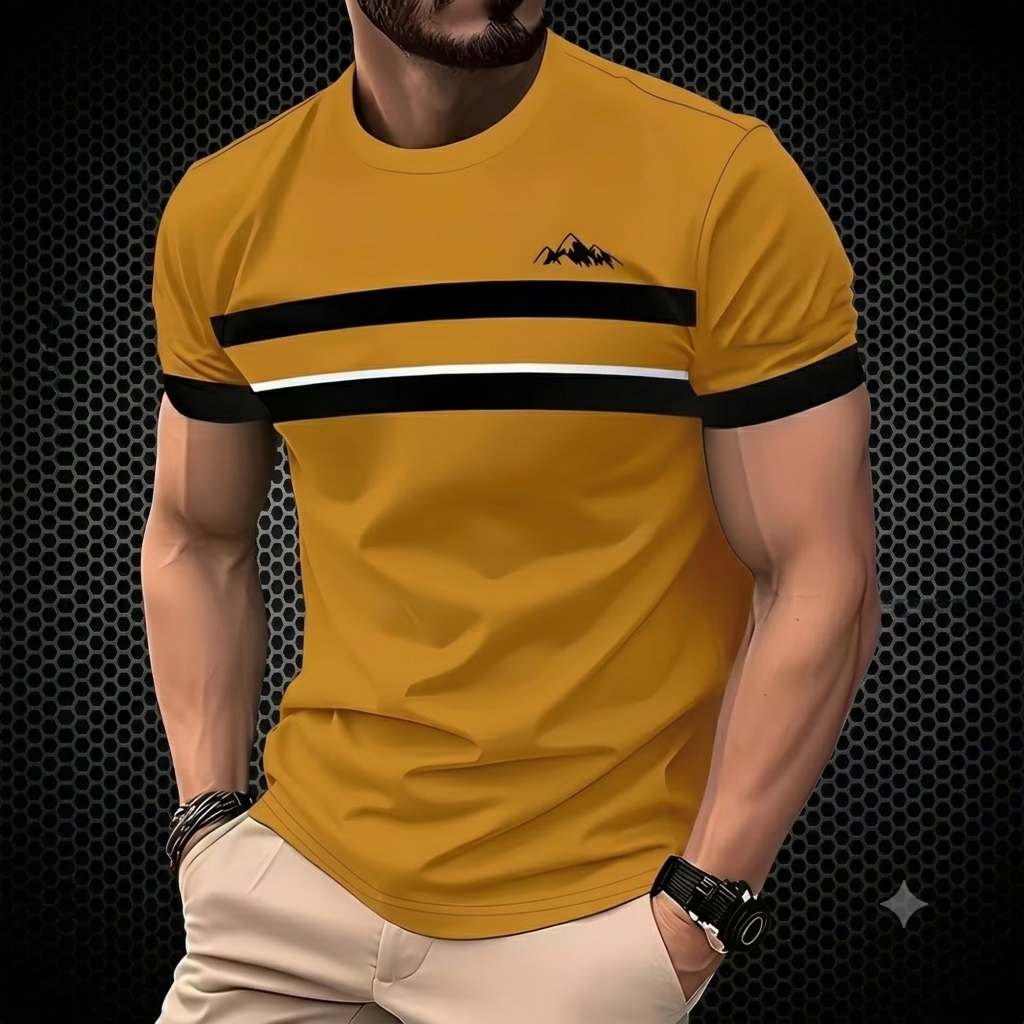 UrbanShade – Gradient Stripe T-Shirt Set