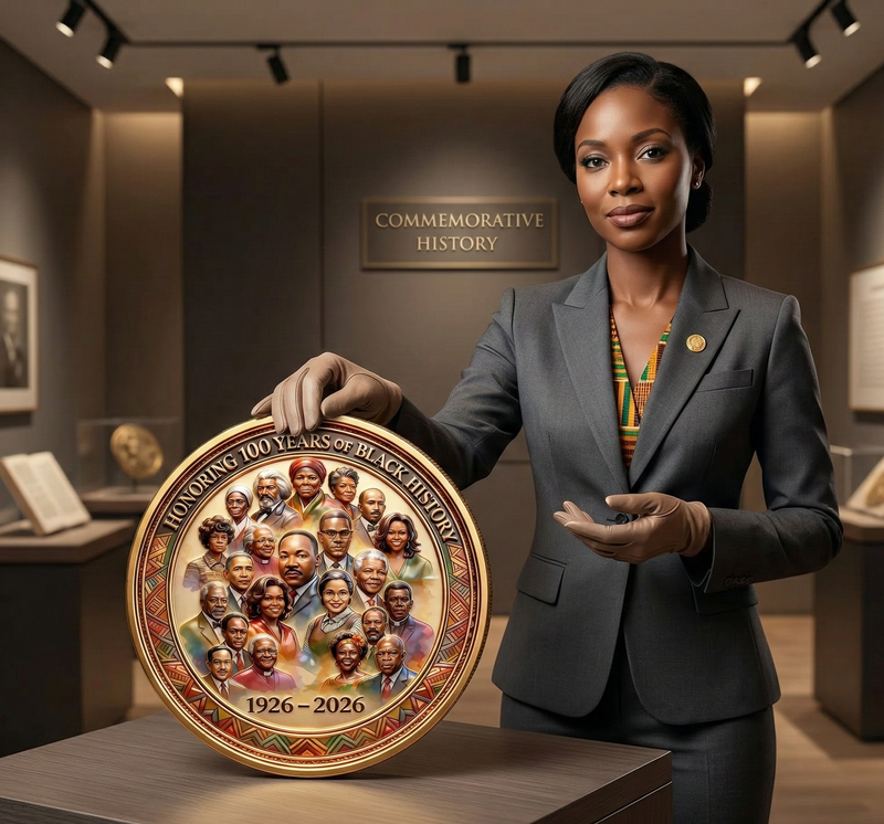 HonorRoots – Black History Month 100-Year Anniversary Coin