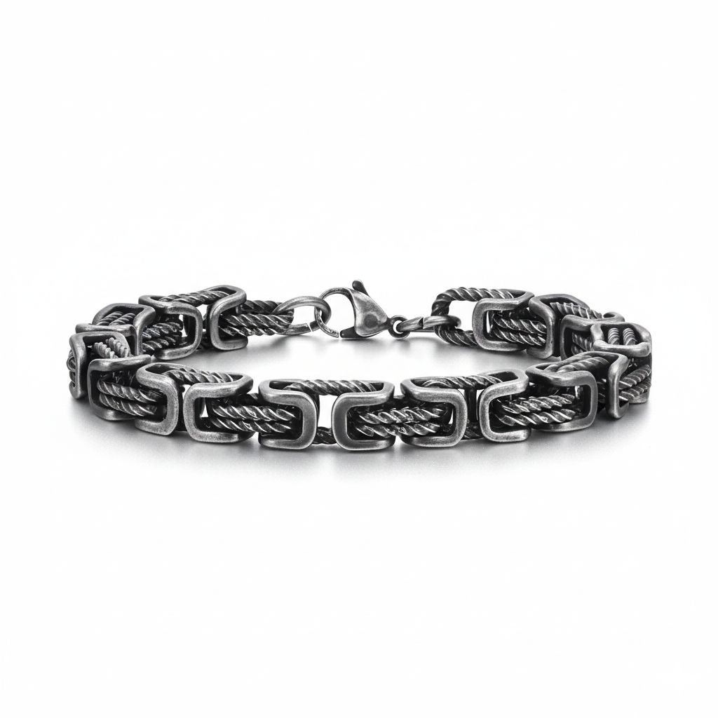 SteelForge – 316L Braided Stainless Steel Bracelet