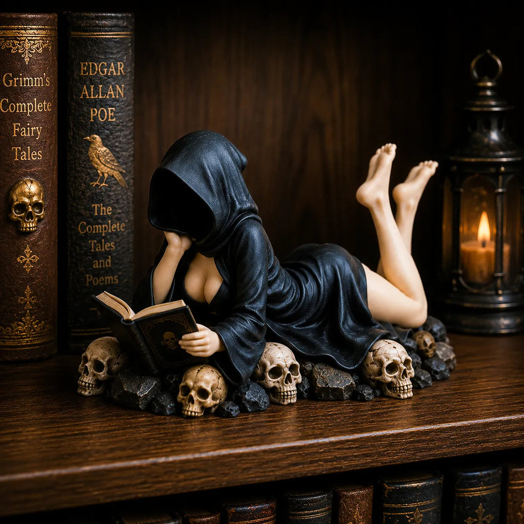 GrimVerse – Dark Academia Bookshelf Ornament
