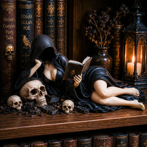 GrimVerse – Dark Academia Bookshelf Ornament