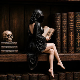 GrimVerse – Dark Academia Bookshelf Ornament