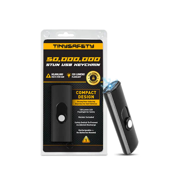 2 IN 1 PocketGuard 50M Stun USB Keychain