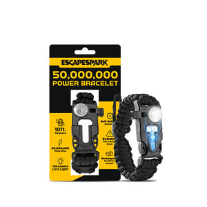 50M Spark SelfDefence Bracelet with Flashlight