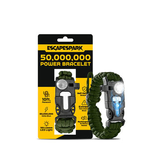 50M Spark SelfDefence Bracelet with Flashlight marnetic