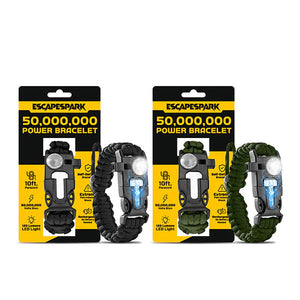 50M Spark SelfDefence Bracelet with Flashlight marnetic