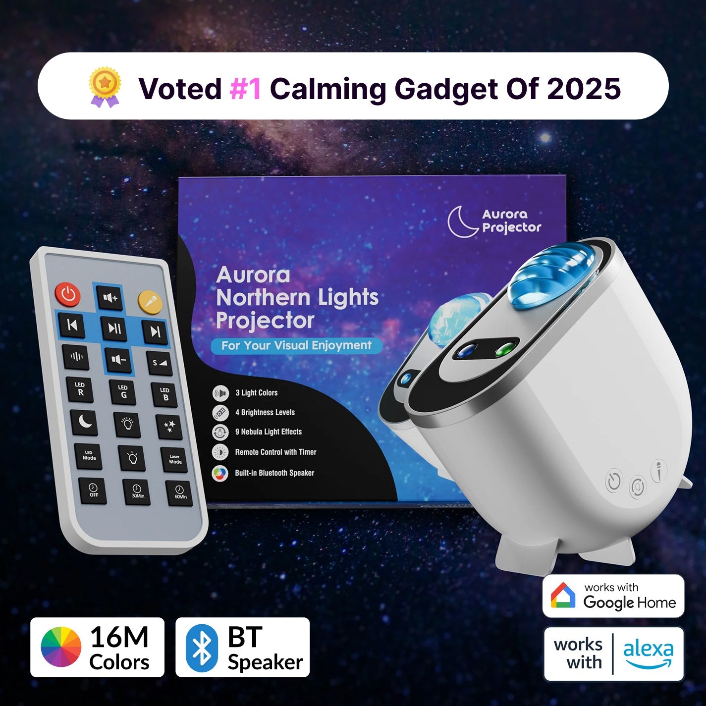 CosmoGlow - Northern Lights Projector for Stress Relief & Mood Lighting