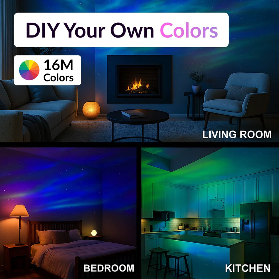 CosmoGlow - Northern Lights Projector for Stress Relief & Mood Lighting