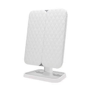 GlamView – Elegant LED Trifold Makeup Mirror