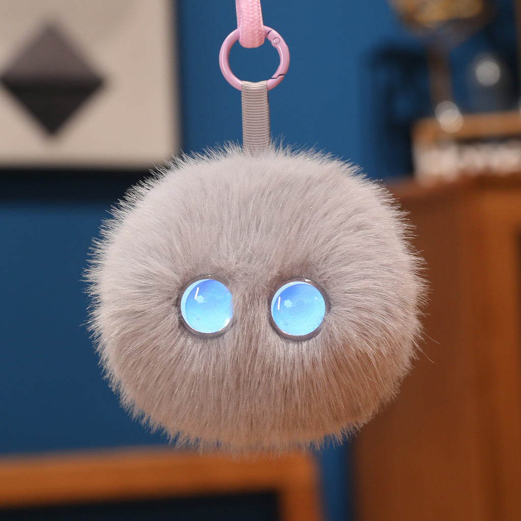 AI Plush Buddy: Smart Talking Desk & Bag Companion with Glowing Eyes-ChicWoo