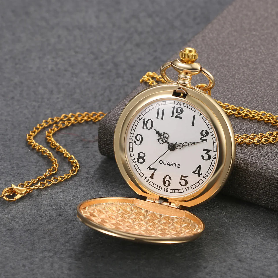 WatchAura - Gold Tone Pocketed Watch For Son