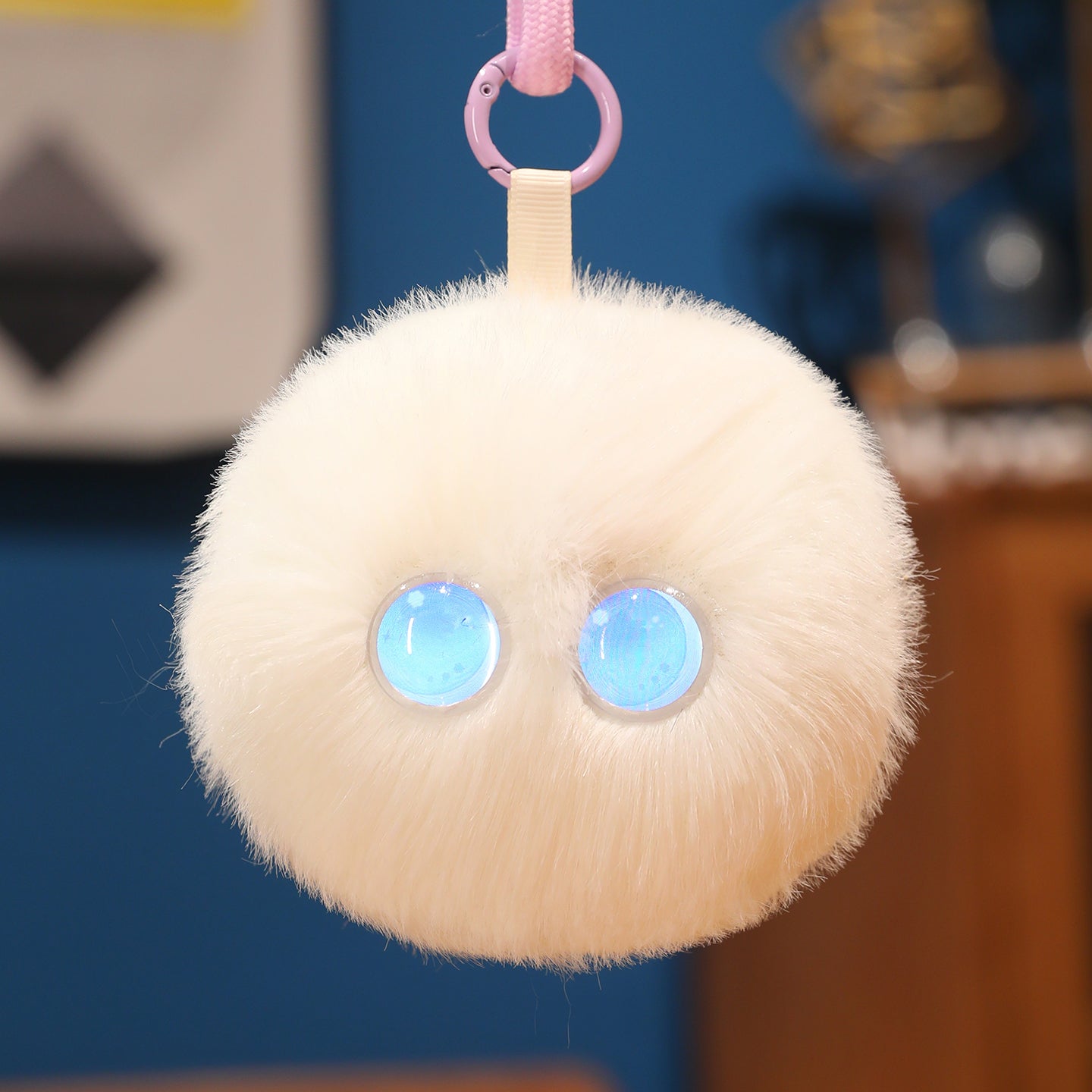 AI Plush Buddy: Smart Talking Desk & Bag Companion with Glowing Eyes-ChicWoo
