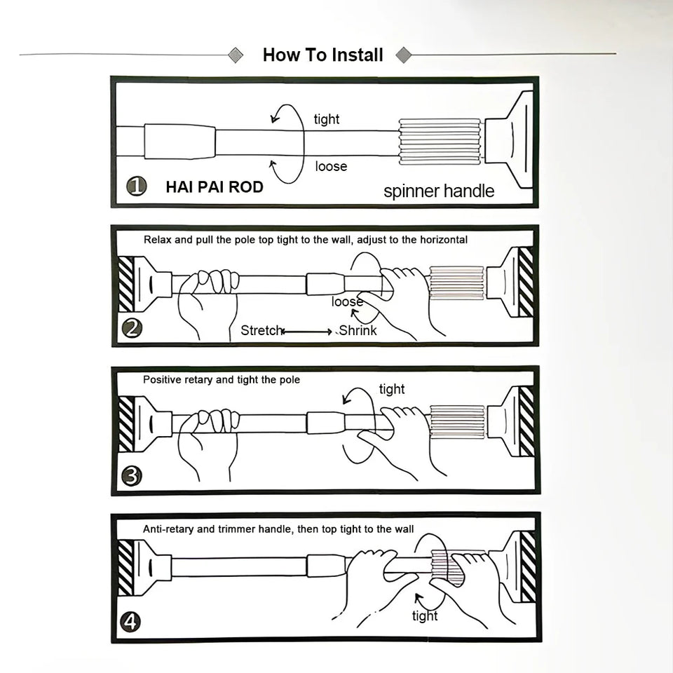 ExtendRack – Telescopic Clothes Hanger Rod