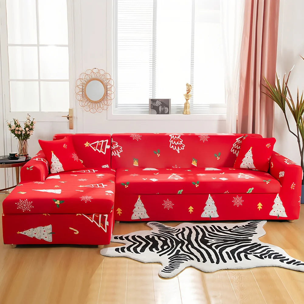 FestiveWrap – Christmas Stretch Sofa Cover