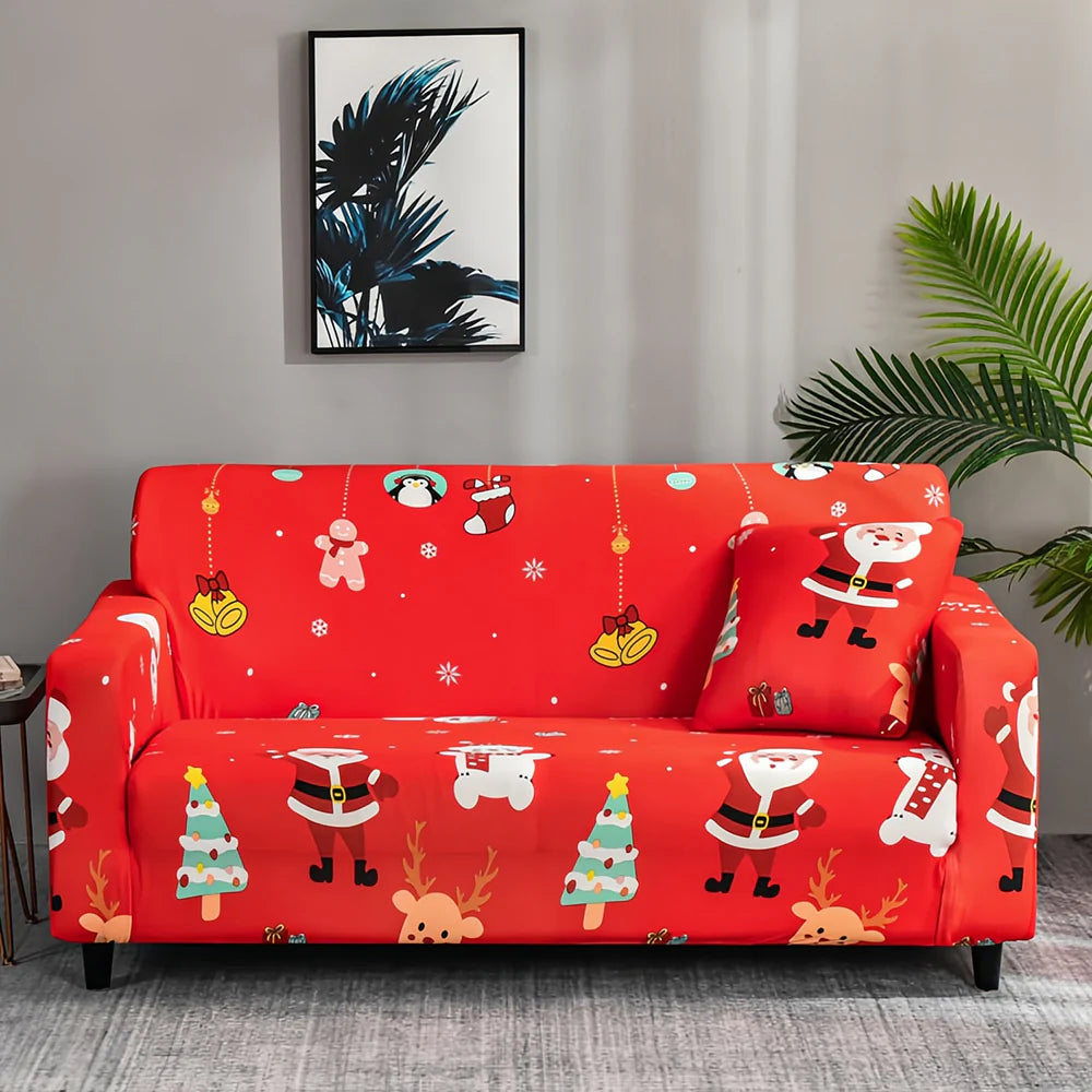 FestiveWrap – Christmas Stretch Sofa Cover