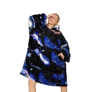 SnuggleUp - Knee-Length Hoodie Blanket for Cold Weather