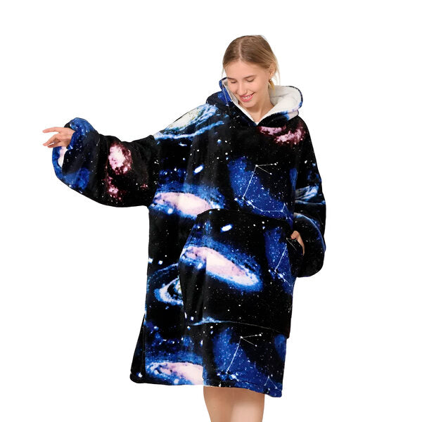 SnuggleUp - Knee-Length Hoodie Blanket for Cold Weather