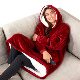 SnuggleUp - Knee-Length Hoodie Blanket for Cold Weather
