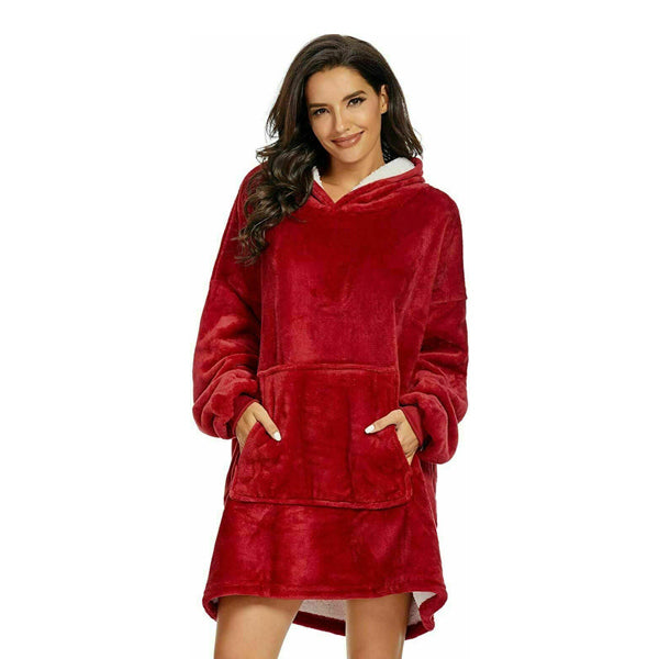 SnuggleUp - Knee-Length Hoodie Blanket for Cold Weather
