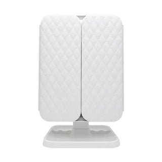 GlamView – Elegant LED Trifold Makeup Mirror