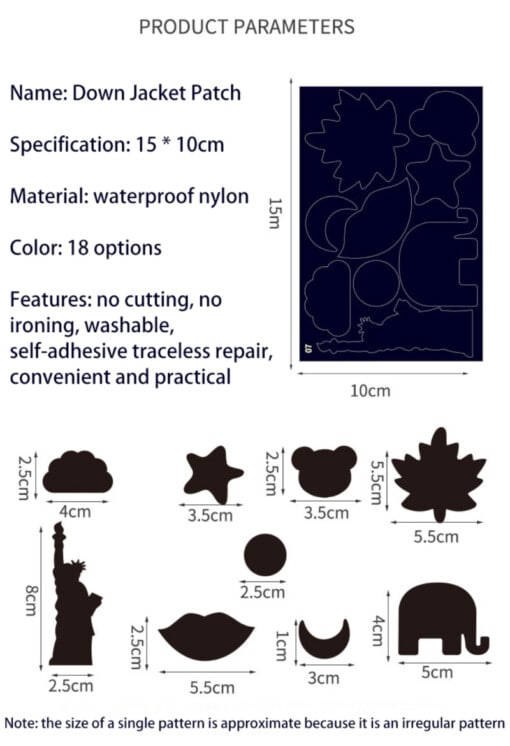 EZ PATCH™ FOLTOK A RUHÁKON LÉVŐ LYUKAK MEGJAVÍTÁSÁHOZ - 16 DB. 1+1 INGYEN - Image 4