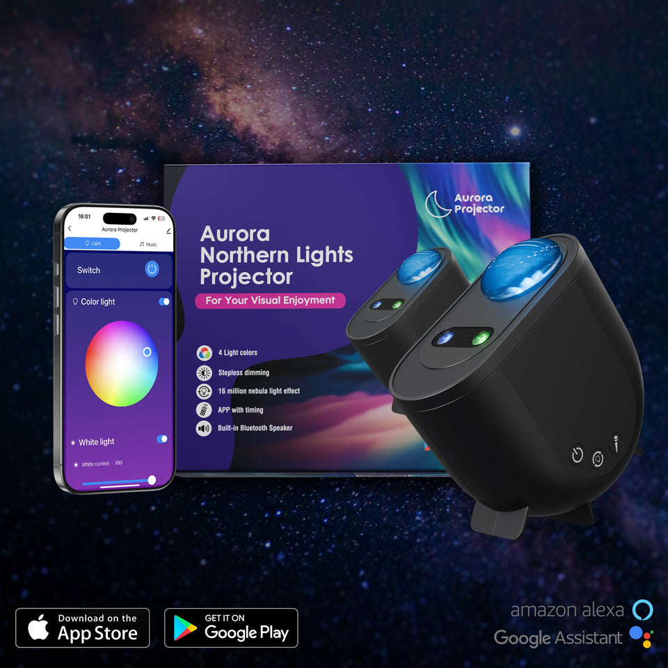 CosmoGlow - Northern Lights Projector for Stress Relief & Mood Lighting